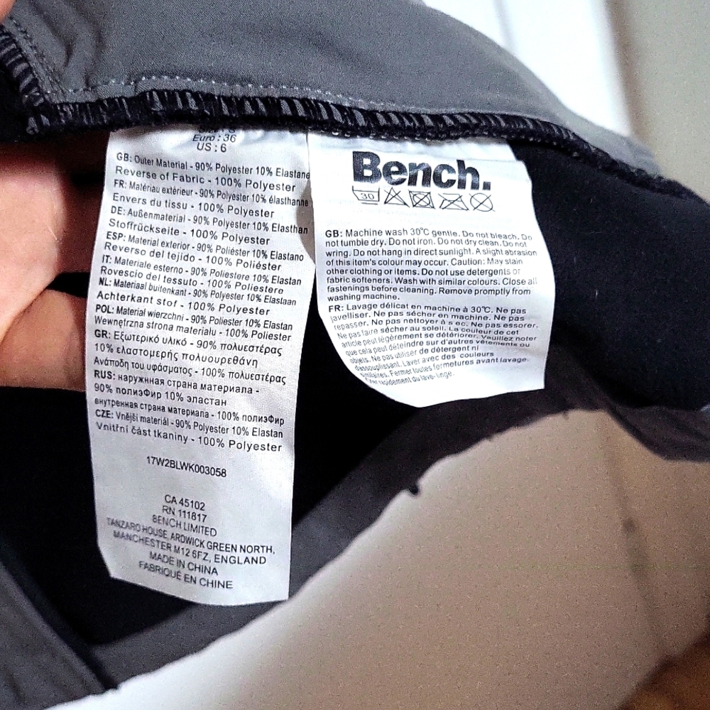 Bench women's grey zippered sweater. Small size pre-owned. - Picture 6 of 10